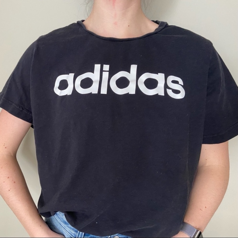 Black ADIDAS Vintage top
